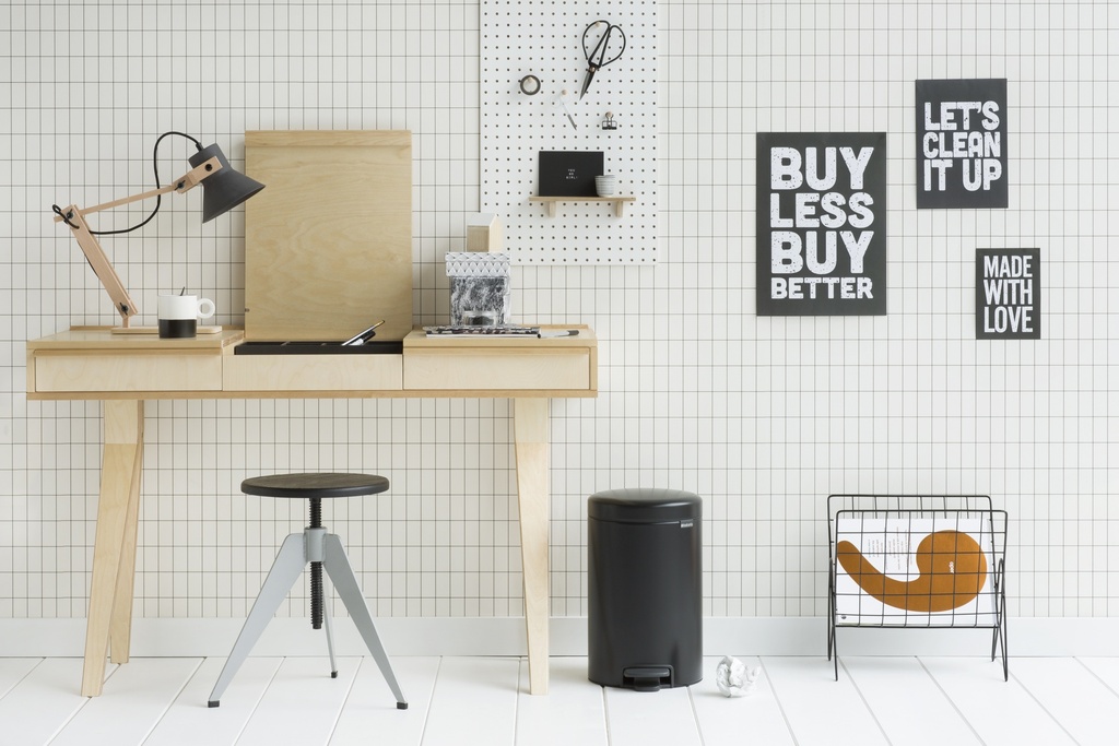 Brabantia Pedal Bin newIcon 12L Plastic Inner Bucket Matt Black