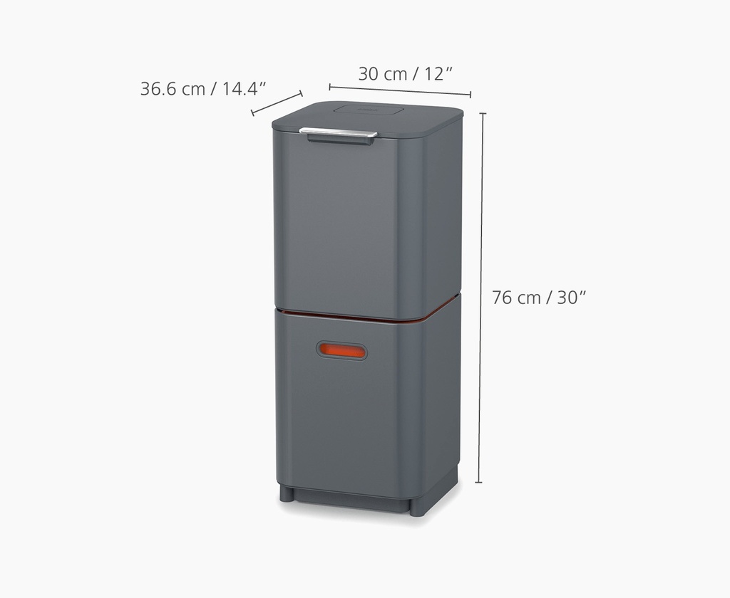 Joseph Totem Compact 40L Bin (Graphite)