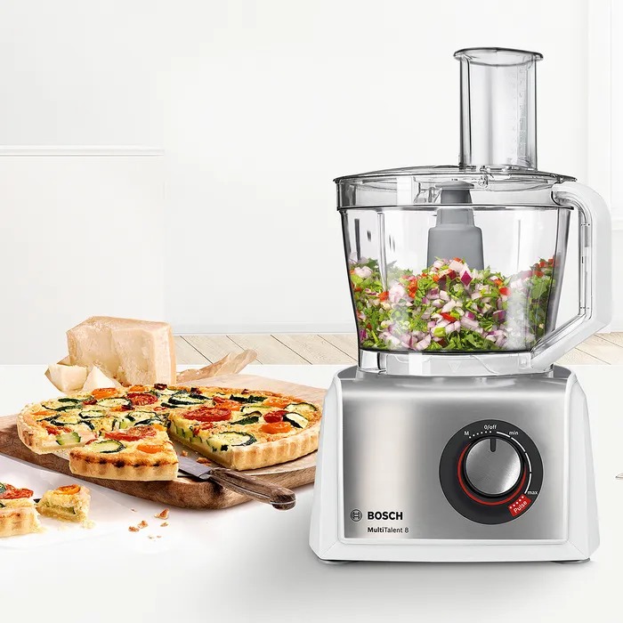 Food processor MultiTalent 8 1200 W White, Brushed stainless steel