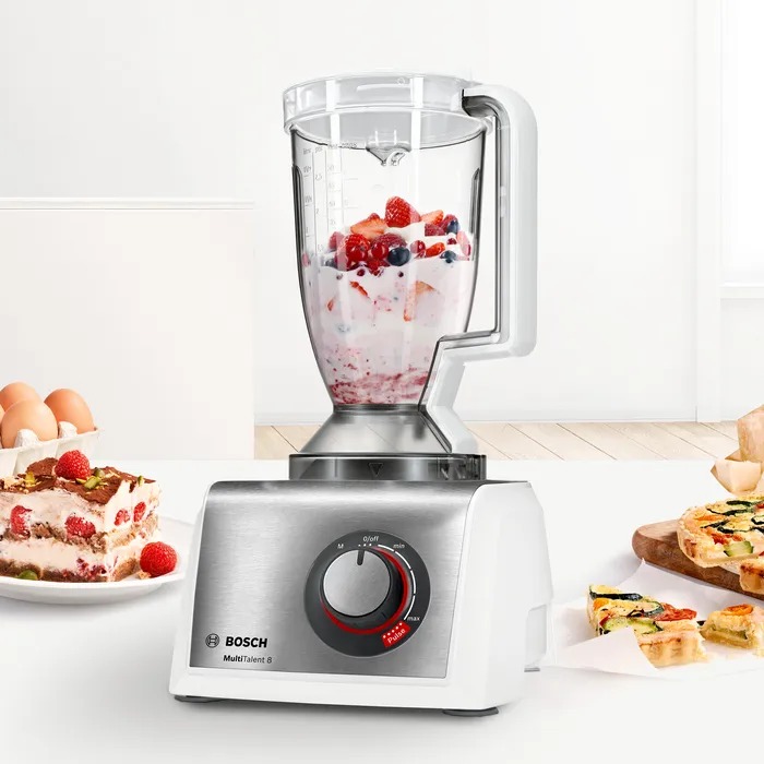 Food processor MultiTalent 8 1200 W White, Brushed stainless steel