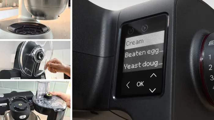 Bosch Series 6 Kitchen machine with scale 1600 W Black, Brushed stainless steel