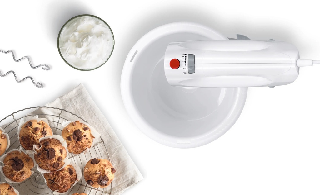 BOSCH Hand mixer 350 W White, Red