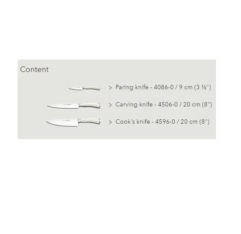 CLASSIC IKON CREME Knife set - 9601-0