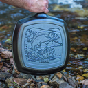 10.25In Lodge Wildlife Square Grill Pan Fish\L8SGPWLFI