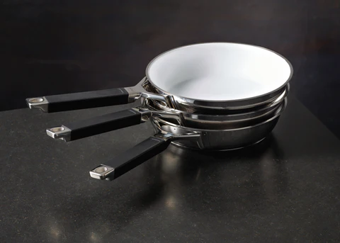 Frying Pan Stainless Steel Silence® with ceramic coating (20 cm) \ 91477 