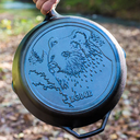 12In Lodge Wildlife Skillet with Bear\L10SKWLBR