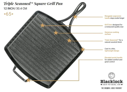 Lodge Blacklock Cast Iron Grill Pan \ BL65GPINT