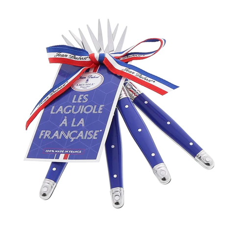 Jean Dubost "Laguiole à la française" Cocktail Fork Set (Blue) \2840117