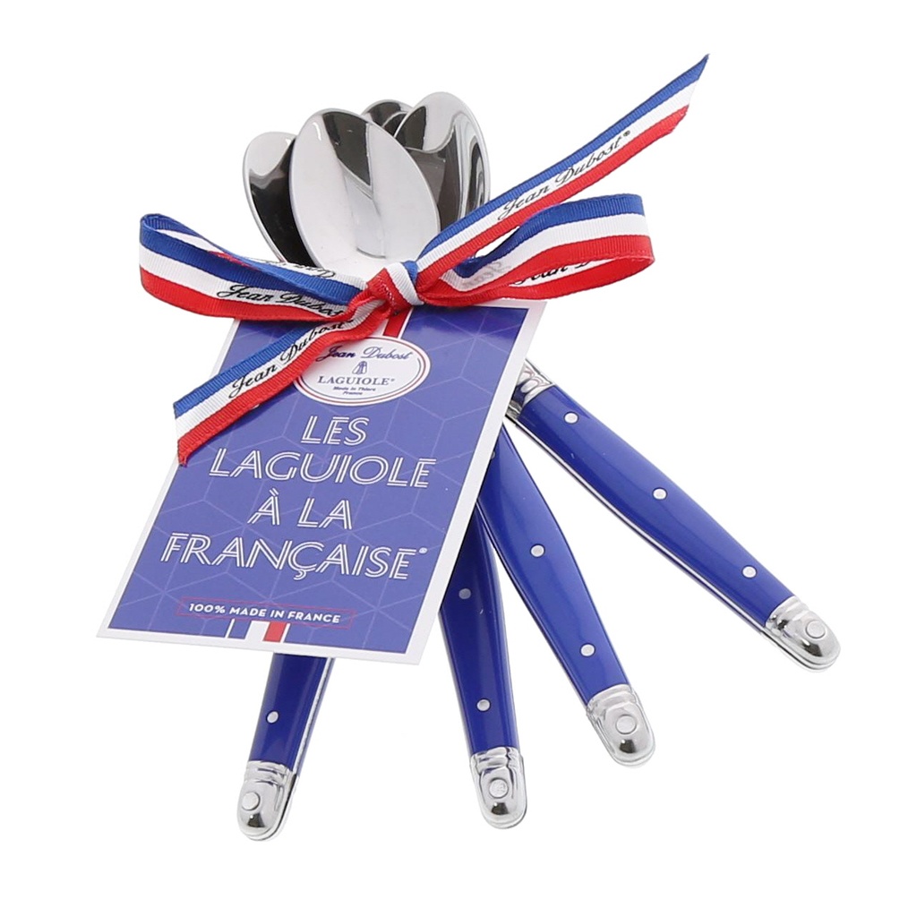 Jean Dubost "Laguiole à la française" Mocha Spoon Set (Blue) \ 3731940 
