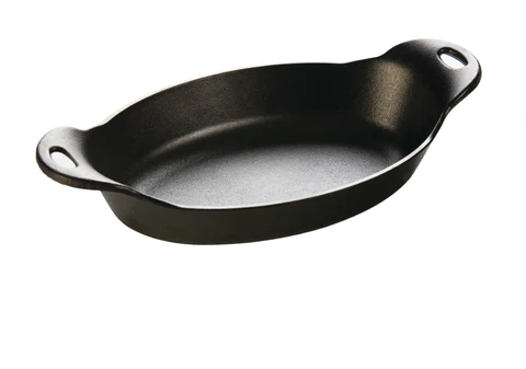 Heat-Treated Cast Iron Oval Serving Dish \ HOSD