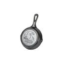 6.5 Inch Cast Iron Skillet With Wolf Scene \ L3SKWLWF