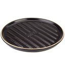 Romertopf Lafer BBQ Round Griddle With Grilling Bars \ 03406 black