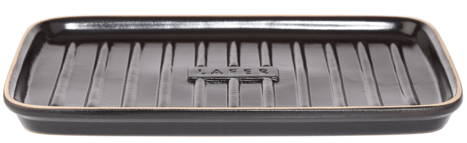 Romertopf Lafer BBQ Rectangular Griddle With Grilling Bars \ 03706 