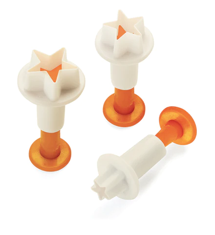 Ghidini Star-shaped Cake Decorators (3 pcs) \ 2072