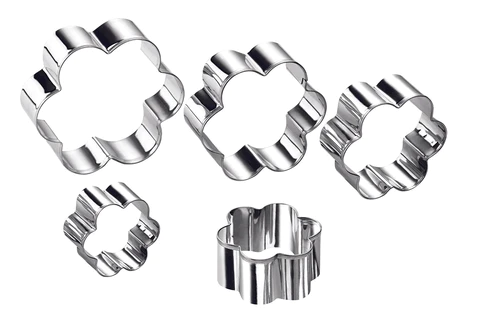 Ghidini Flower-shaped Cookie Cutter Set (5 pcs) \ 2043