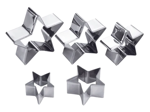 Ghidini Star-shaped Cookie Cutter Set (5 pcs) \ 2046