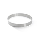 Straight edge perforated tart ring in stainless steel-Ø24.5 H 3,5 \3098.09