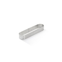 Stainless steel perforated tart ring - Oval 14X3.5X2 \3099.40