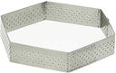 Stainless steel perforated tart rings - Hexagonal ?10 X 2CM \3099.60