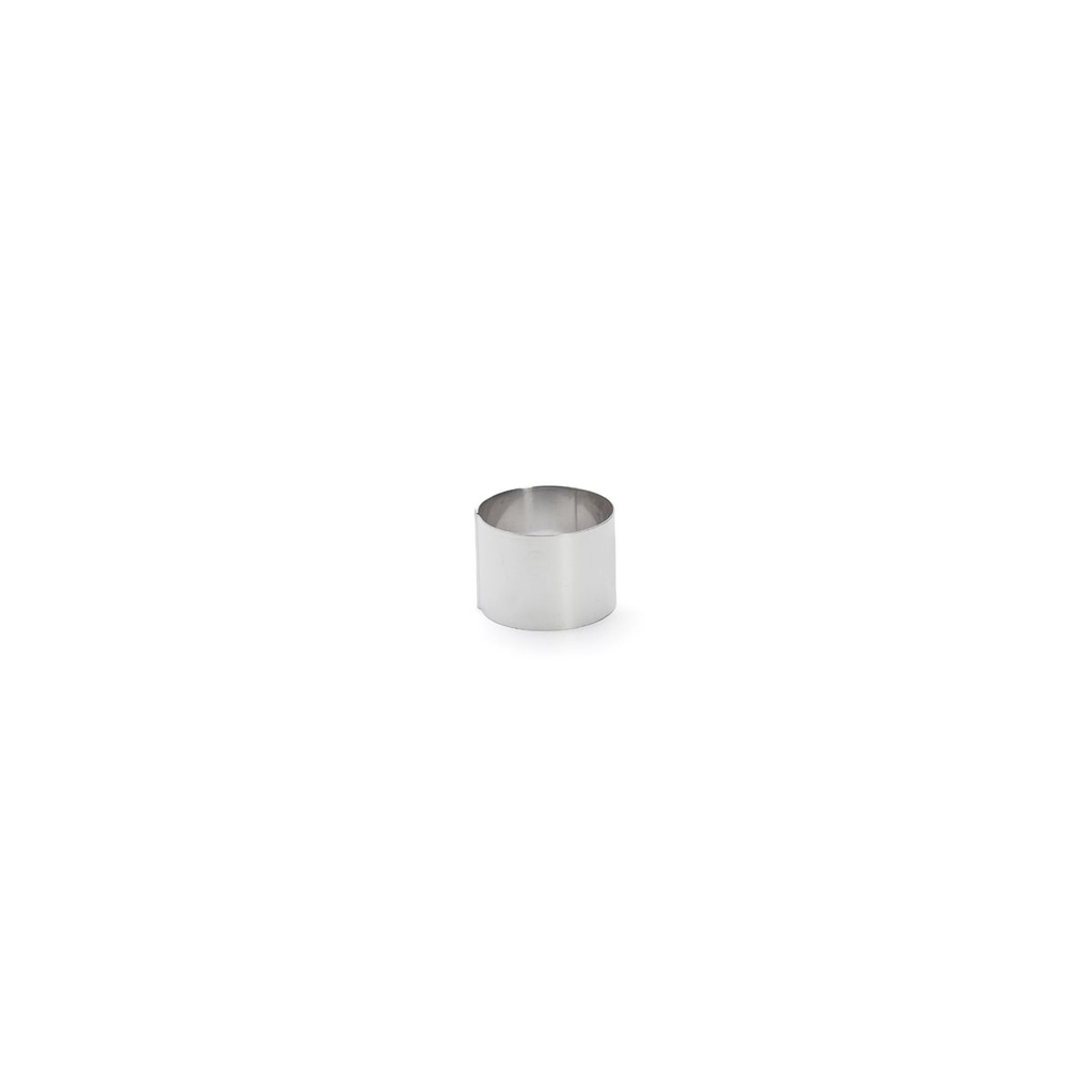 Stainless Steel Round Pastry Ring (Ø6 cm, H 4.5 cm) \ 3989.06