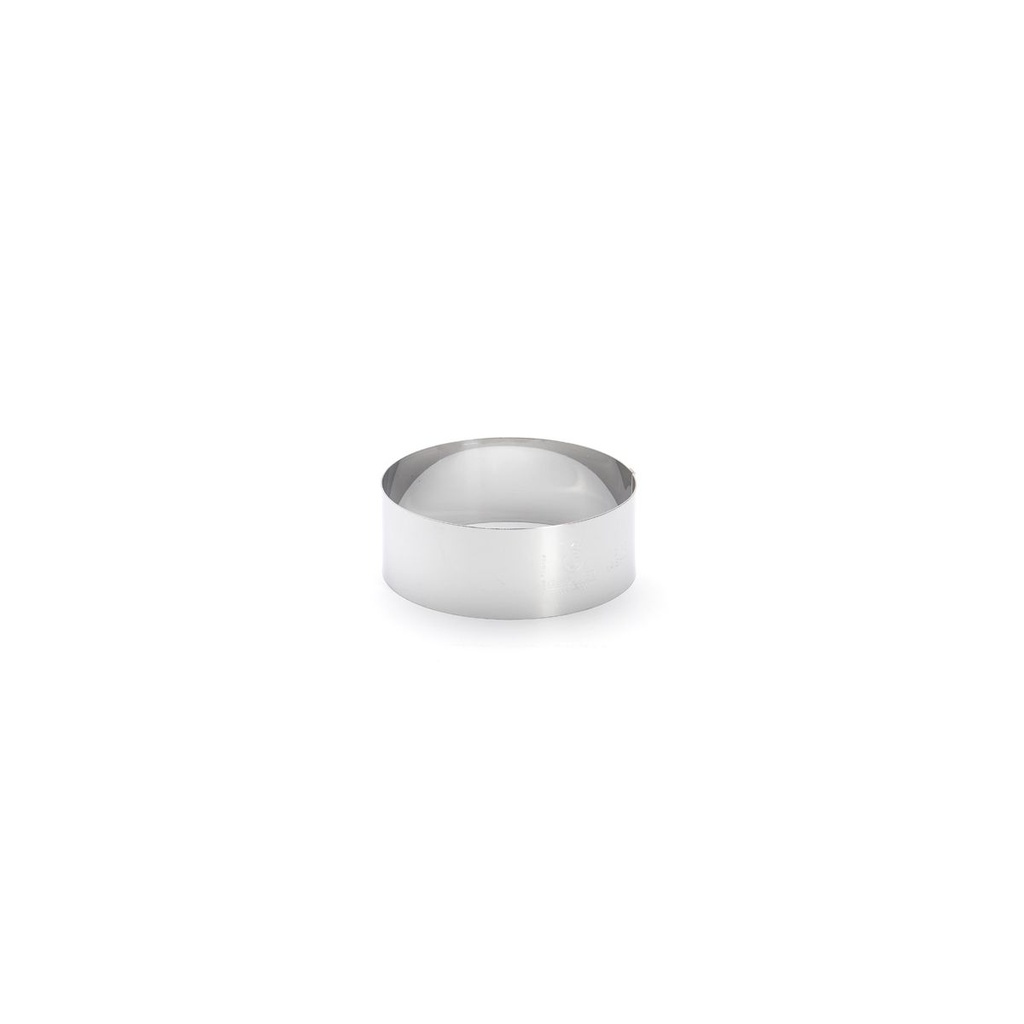 Stainless Steel Round Pastry Ring (Ø10 cm, H 4.5 cm) \ 3989.10