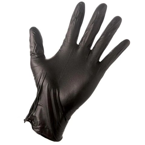 Disposable vinyl gloves 100 pcs (Black)\ M