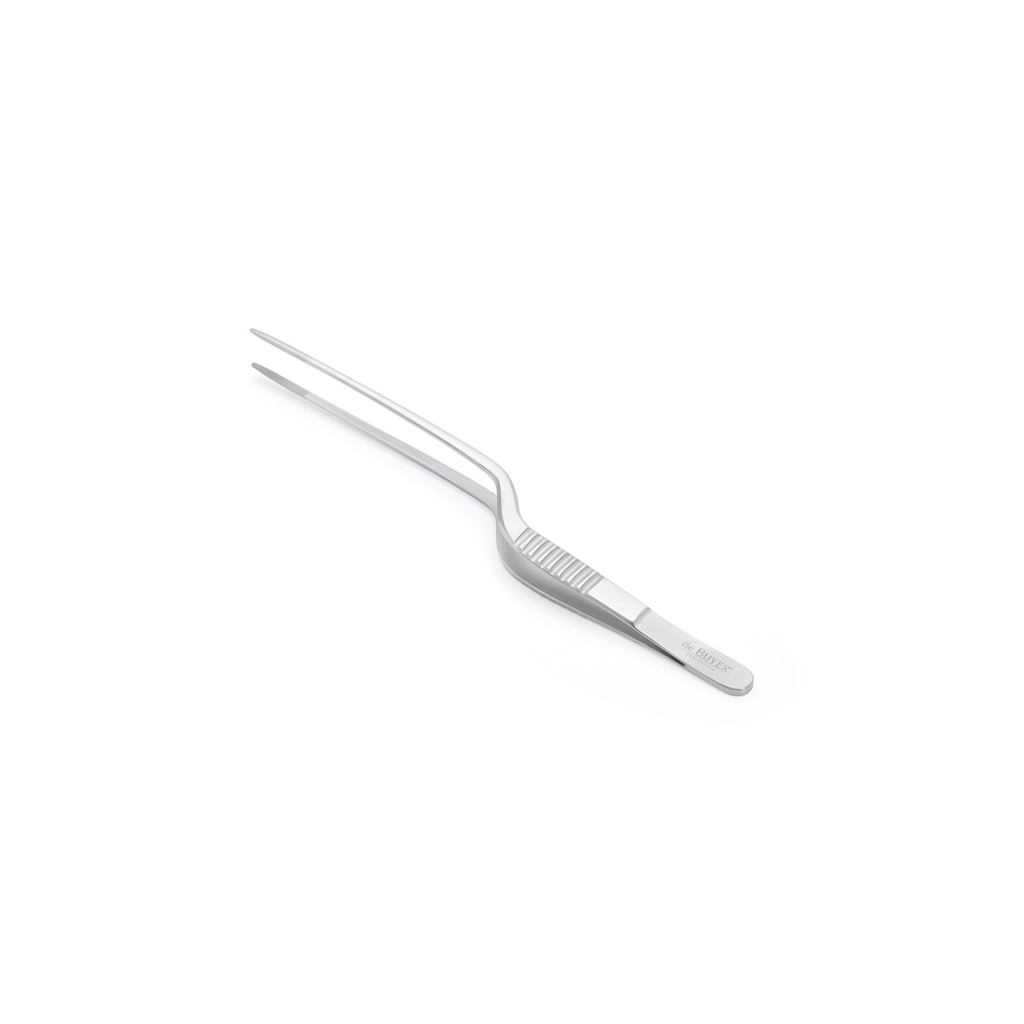 Stainless steel curved tweezer 20 cm\4237.20