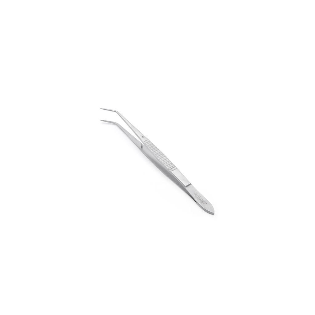 Stainless steel tweezer with curved end 15cm \4239.15