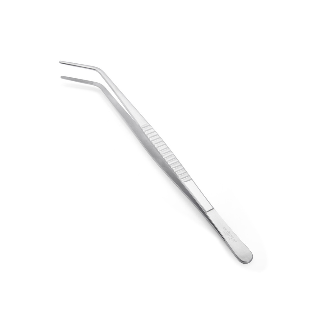 Stainless steel tweezer with curved end 30cm  \4239.30