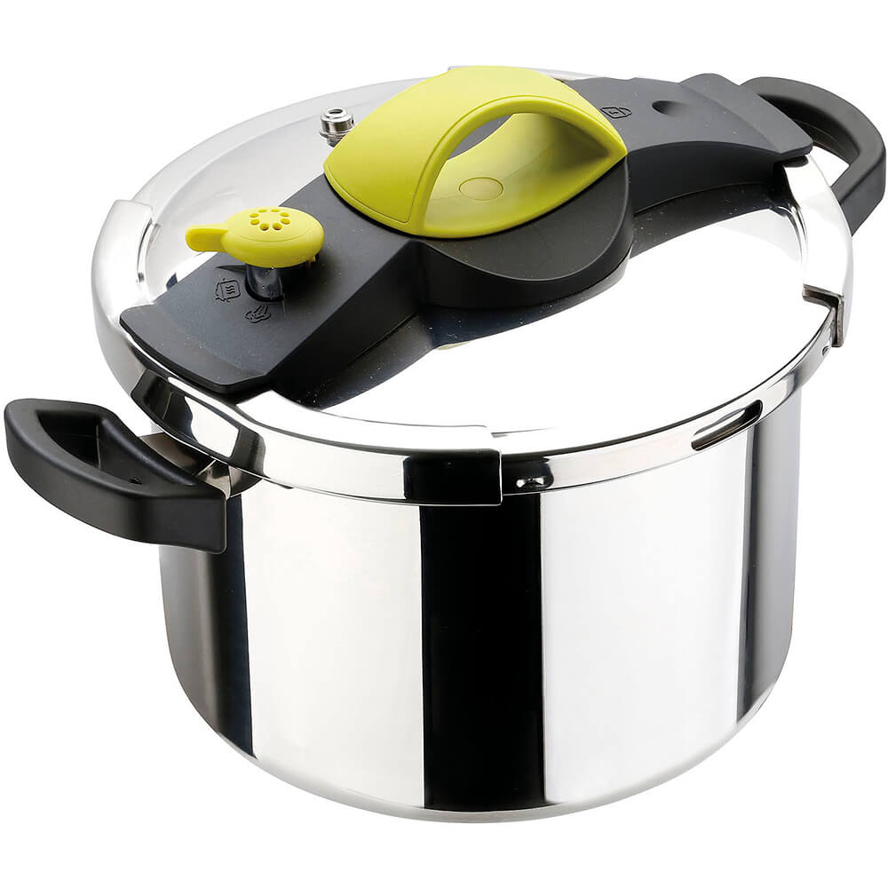 Stainless steel and silicon pressure cooker regulator GREEN