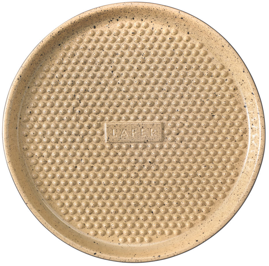 Romertopf Lafer BBQ Round Griddle with Grilling Bumps \ 03606 black