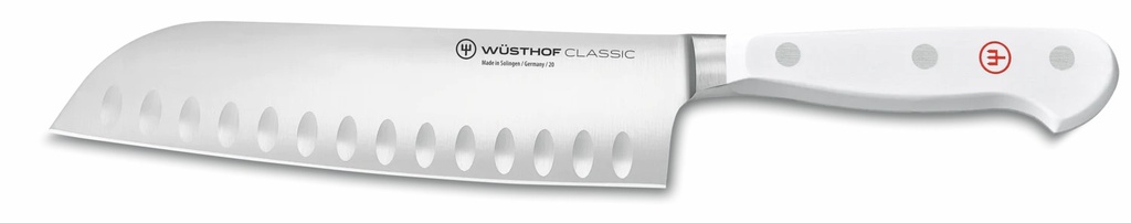 Wüsthof Classic WHITE Hollow Edge Santoku 17 cm/7'' - 1040231317