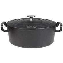 SITRAM Cast Iron Black Oval Casserole Dish, 4 L \711091-I21