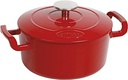 SITRAM Cast Iron Red glossy Round Casserole Dish, 2.5 L \711089-I21