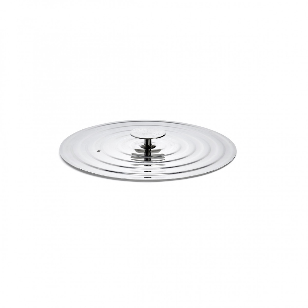 Universal stainless steel lid for pans 20-24 cm