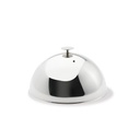 Stainless steel cooking bell, 30 cm diameter, with steam hole.