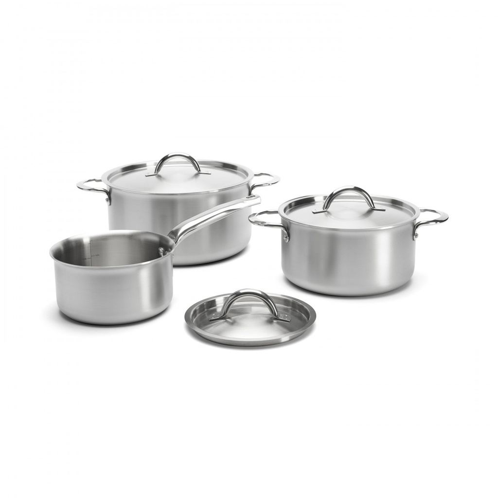 Stainless steel saucepan ALCHIMY Set of 6 Pcs