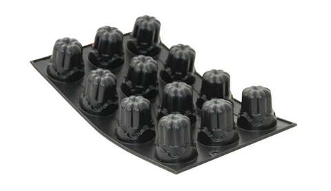 SILICONE BLACK TRAY 12 WHOLES\1967.01