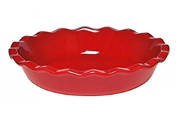 Ruffled Pie Dish 26 cm (Burgundy) \ 346187 