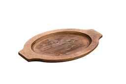 Grip Style Oval Wood Underliner, Walnut Stain \ UGOH 