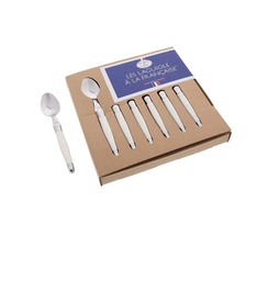Jean Dubost "Laguiole à la française" Tea Spoon Set (White) \ 8832161