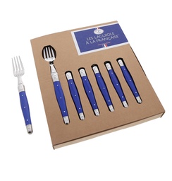 Jean Dubost "Laguiole à la française" Table Fork Set (Blue) \ 66285755
