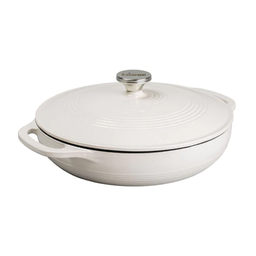 3.6 Quart Oyster Enameled Covered Casserole\EC3CC13
