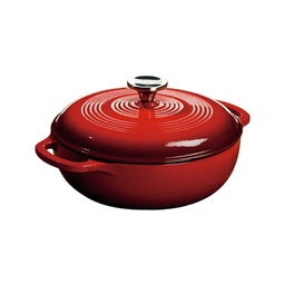 3 Quart Red Enameled Cast Iron Dutch Oven\EC3D43