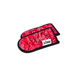 Set of 2 Red Bandana Fabric Hot Handle Holders