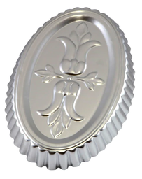 BOTTOM FLOWERS OVALE CAKE PAN \ 1196031