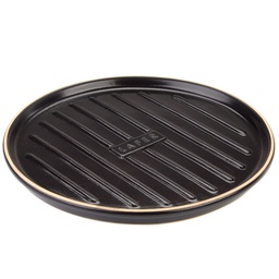 Romertopf Lafer BBQ Round Griddle With Grilling Bars \ 03406 black