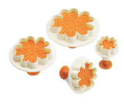 Ghidini Flower-shaped Cake Decorators (4 pcs) \ 2069