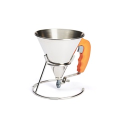 KWIK mini stainless steel piston funnel - 0.8 L- ORANGE \3353.30