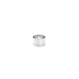 Stainless Steel Round Pastry Ring (Ø8 cm, H 4.5 cm) \ 3989.08